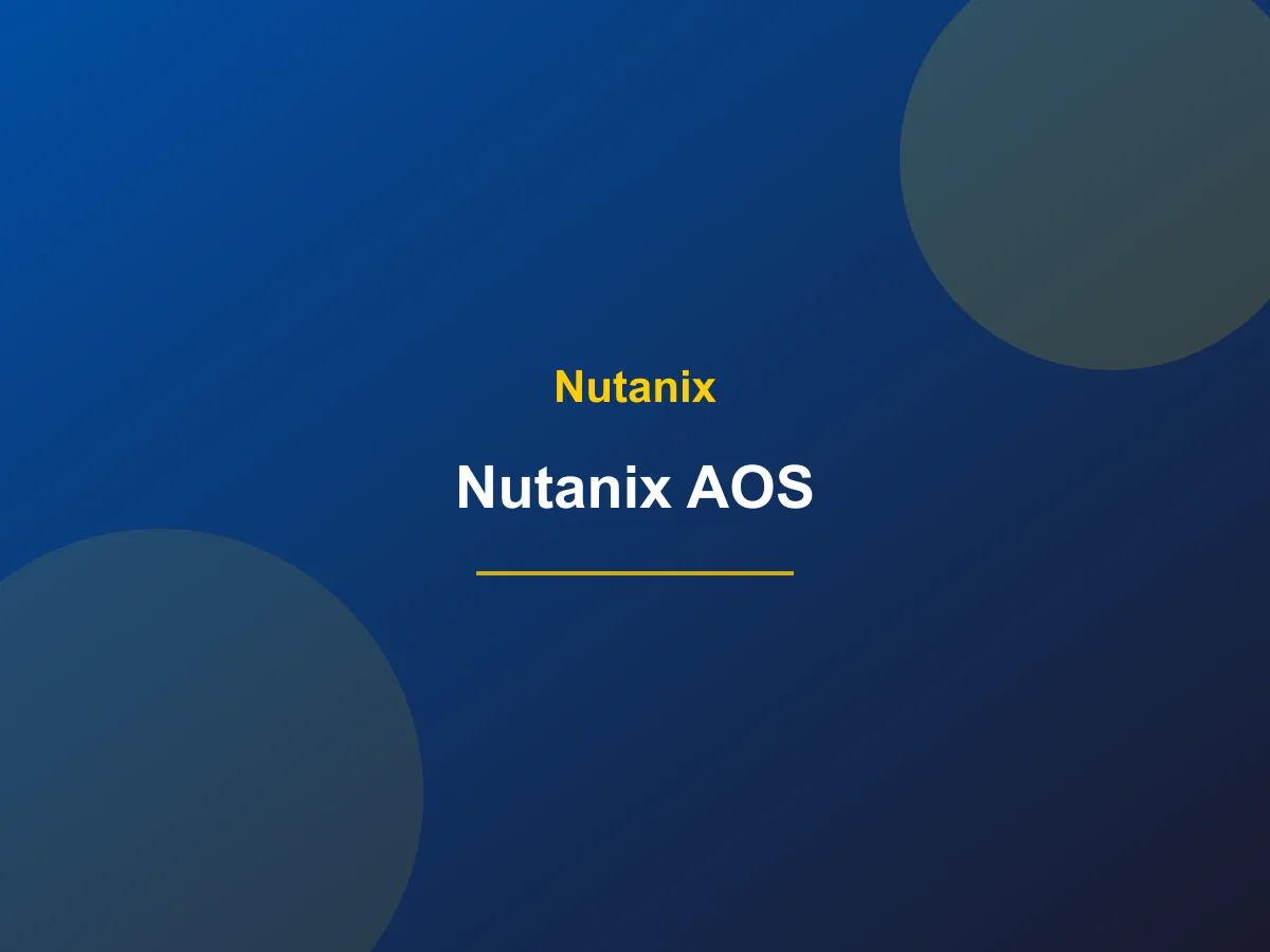 Nutanix AOS